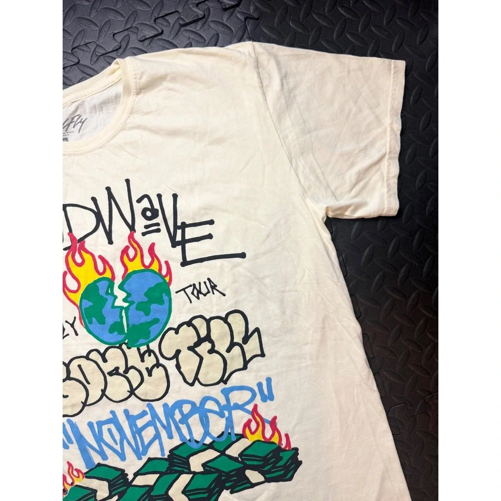 Rod‎ Wave SoulFly Tour Shirt Mens XL Cream Gone Till November Graphic Tee